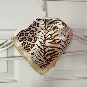 Animal and Leaf Print Scarf Bandana